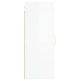 Wall Mounted Cabinet High Gloss White 34.5x34x90 cm 828838