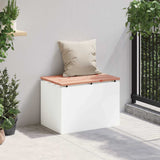 Garden Bench White 60 x 40 x 43 cm Steel 874892