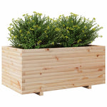 ZNTS Garden Planter 110x60x49.5 cm Solid Wood Pine 3282569