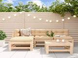 5 Piece Garden Lounge Set Solid Wood Pine 3186550