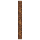 Shoe Cabinet with Mirror 5-Layer Smoked Oak 63x17x169.5 cm 3228283