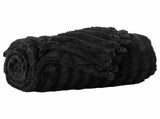 Throw Blankets 6 pcs Black 150 x 130 cm Fleece 42016885