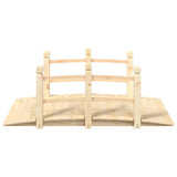 Garden Bridge with Railings 150x67x56cm Solid Wood Spruce 363355
