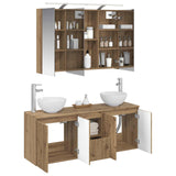 Bathroom Cabinet Set 4 pcs Artisan Oak 100 x 14.5 x 70 cm 3406342