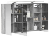 Bathroom Mirror Cabinet with Door Grey Sonoma 80 x 14.5 x 70 cm 889116