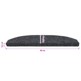 Self-adhesive Stair Mats 15 pcs Dark Grey 80 x 24.5 x 3.5 cm 42038665