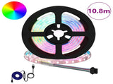 LED Strip 12 pcs Black and Transparent 900 mm 3429103