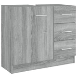 Sink Cabinet Grey Sonoma 63x30x54 cm Engineered Wood 815631