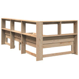 Bookcase Bed without Mattress 75x190 cm Small Single Solid Wood Pine 3324406