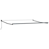 ZNTS Retractable Awning Anthracite and White 4.5x3 m Fabric&Aluminium 3216111