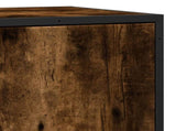 Sideboard Smoked Oak 35.5x35x76 cm Engineered Wood and Metal 848941