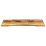 Desk Top with Curve 100x50x2.5 cm Solid Wood Rough Mango 370179