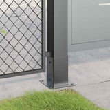 Post Bases Square 12 pcs Anthracite 91x91 mm Powder-coated Steel 42000029
