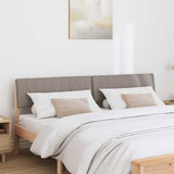 Upholstered Headboard Taupe 180 cm Solid Pine Wood 879217