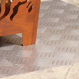 Stair Tread Rectangular 4 pcs Silver 60 x 40 cm Aluminium 4104324