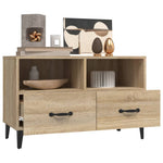 TV Cabinet Sonoma Oak 80x36x50 cm Engineered Wood 812594