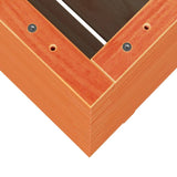 Garden Planter Wax Brown 60x60x72.5 cm Solid Wood Pine 3282581