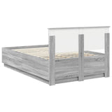 Bed Frame Grey Sonoma 120 x 200 cm Engineered Wood 3408192