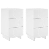 Bedside Cabinet 2 pcs White 33.5 x 34.5 x 60 cm Engineered Wood 8011424