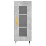 Highboard Concrete Grey 34.5x34x180 cm Engineered Wood 3199029