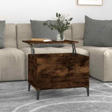 Coffee Table Smoked Oak 60x44.5x45 cm Engineered Wood 819577