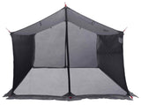 Camping Tarp with Mesh Walls Grey and Orange 270 x 210 x 210 cm 42028569