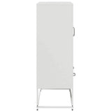 Highboard White 68x39x111.5 cm Steel 853367
