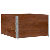 Pallet Collars 3 pcs Brown 100x100 cm Solid Wood Pine 3295377