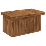 Garden Coffee Table Solid Acacia Wood Height Adjustable Natural 901244
