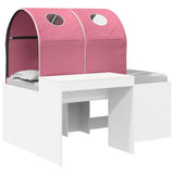 Bed with Tunnel 3 pcs Artisian Oak and Pink Engineered Wood 3423512