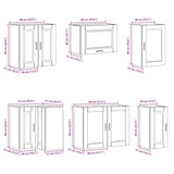 11 Piece Kitchen Cabinet Set "Porto" Sonoma Oak Engineered Wood 3314904