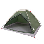 ZNTS Camping Tent Dome 4-Person Green Waterproof 94762