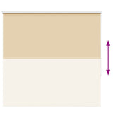 Roller Blind Blackout Beige 150x130 cm Fabric Width 146.6 cm Polyester 4010722