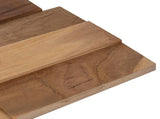 Wall Panel 10 pcs Natural 56 x 18 x 2 cm Solid Teak wood 42046657