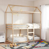 Bunk Bed without Mattress 90x200 cm Solid Wood Pine 3282116