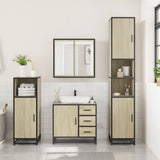 3 Piece Bathroom Furniture Set Sonoma Oak Engineered Wood 3300956
