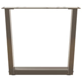 Coffee Table Legs V-Shape 2 pcs Natural Steel 60x cm Steel 4012635