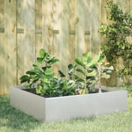 ZNTS Garden Raised Bed 100x100x25 cm Stainless Steel 851035