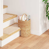 Stair Basket Natural 28 x 26 x 47 cm Water hyacinth 42020152