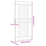 Door NARVIK Natural 100 x 210 cm Solid Pine Wood 42047093