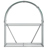 Log Holder Green 120x45x140 cm Galvanised Steel 364541