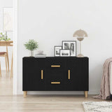 Sideboard Black Oak 100x36x60 cm Engineered Wood 862094