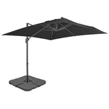 Garden Parasol with Portable Base Anthracite 276346