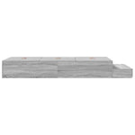 Storage Bed Frame with Drawer Grey sonoma 236.5 x 80 x 31.5 cm 3335602
