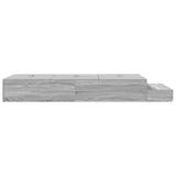 Storage Bed Frame with Drawer Grey sonoma 236.5 x 80 x 31.5 cm 3335602