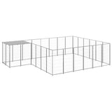 Dog Kennel Silver 12.1 m Steel 3082220