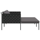 Sunbed Anthracite 153 x 115 x 69.5 cm Powder-Coated Steel 42004135