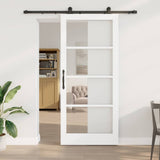 Sliding Door ORKDAL White and Black 93 x 211 cm 3332010
