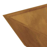 Garden Planter 5 pcs Rusty 50 x 50 x 15 cm Weathering Steel 873837