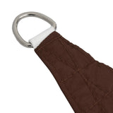 ZNTS Sunshade Sail Oxford Fabric Square 3.6x3.6 m Brown 135798